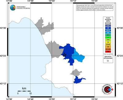 Mappa EMS - territori comuni