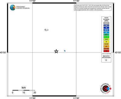 Mappa EMS - territori località