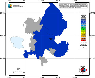 Mappa EMS - territori comuni