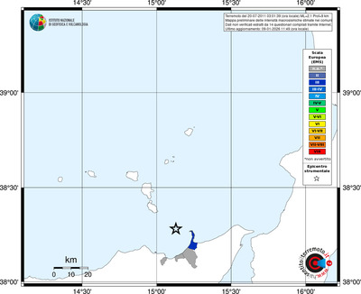 Mappa EMS - territori comuni
