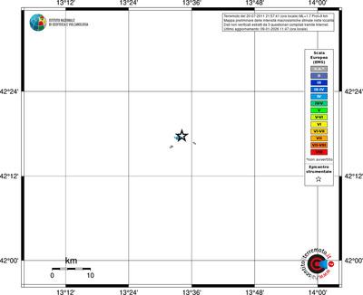 Mappa EMS - territori località
