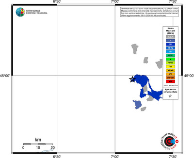 Mappa MCS - territori comuni