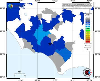 Mappa EMS - territori comuni
