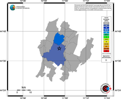 Mappa EMS - territori comuni
