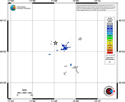 Mappa EMS - territori località