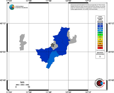 Mappa EMS - territori comuni