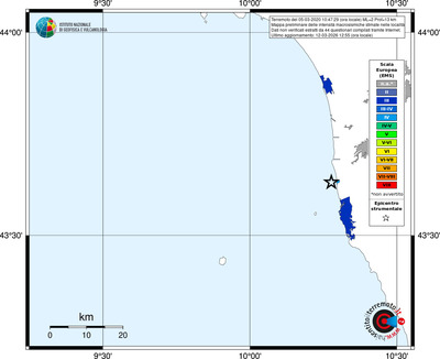 Mappa EMS - territori località