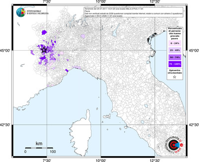 Mappa territorio comunale con almeno 3 questionari