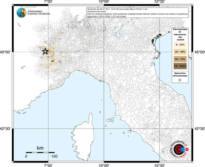 Mappa territorio comunale con almeno 3 questionari