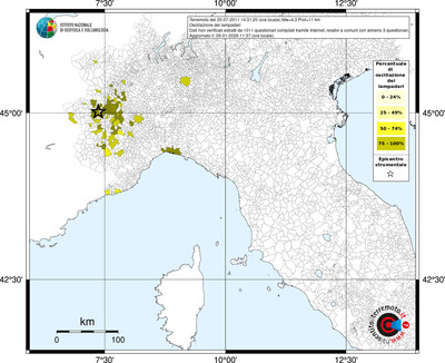 Mappa territorio comunale con almeno 3 questionari