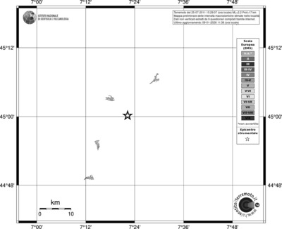 Mappa EMS - territori località