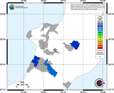 Mappa EMS - territori comuni