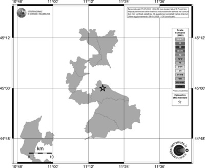 Mappa EMS - territori comuni
