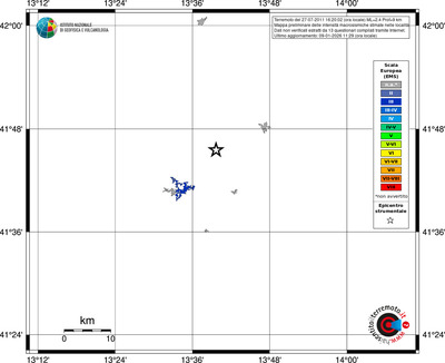 Mappa EMS - territori località
