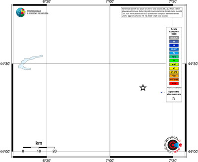 Mappa EMS - territori località