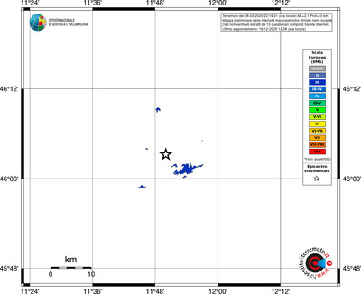 Mappa EMS - territori località