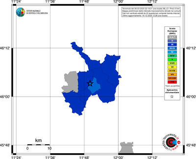 Mappa EMS - territori comuni