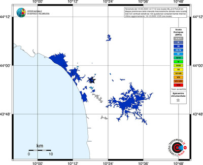 Mappa EMS - territori località