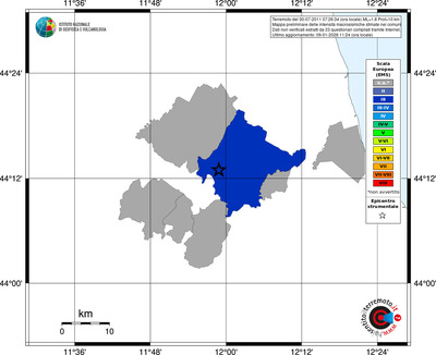 Mappa EMS - territori comuni