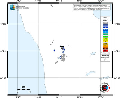 Mappa EMS - territori località