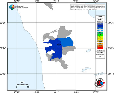Mappa EMS - territori comuni