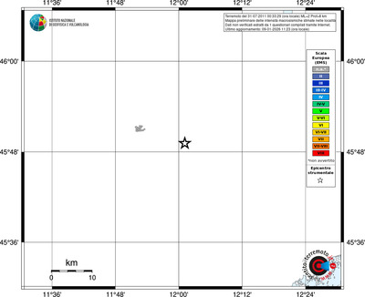 Mappa EMS - territori località
