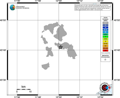 Mappa EMS - territori comuni