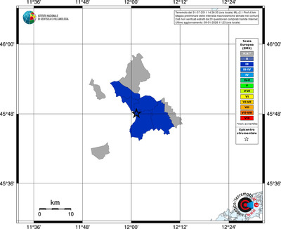Mappa EMS - territori comuni