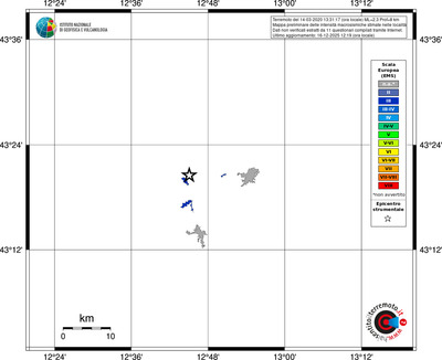Mappa EMS - territori località