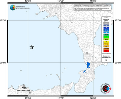 Mappa EMS - territori comunali