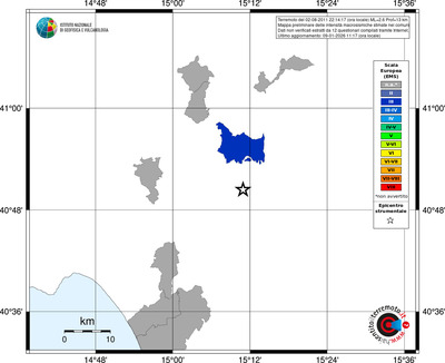 Mappa EMS - territori comuni