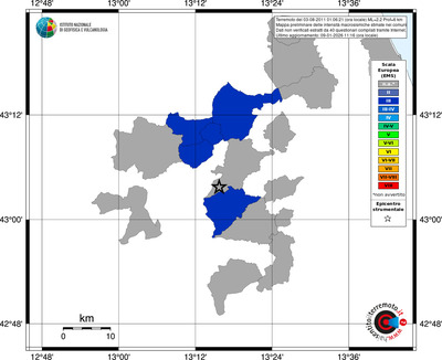 Mappa EMS - territori comuni