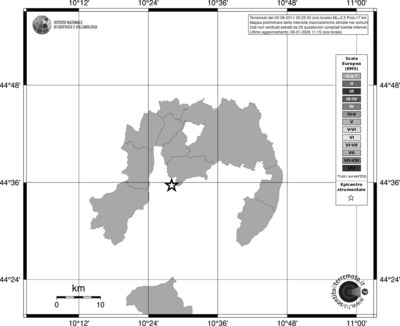 Mappa EMS - territori comuni