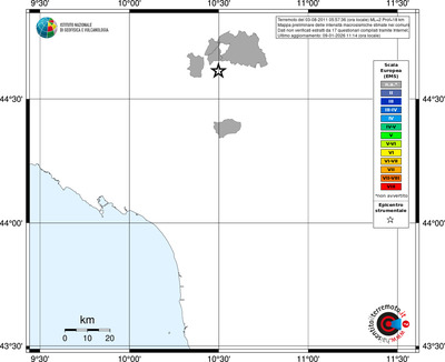 Mappa EMS - territori comuni