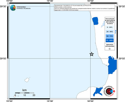 Mappa territorio comunale con almeno 3 questionari