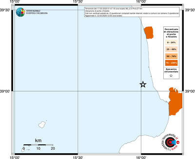 Mappa territorio comunale con almeno 3 questionari