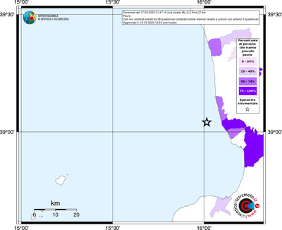 Mappa territorio comunale con almeno 3 questionari