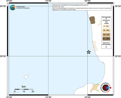Mappa territorio comunale con almeno 3 questionari