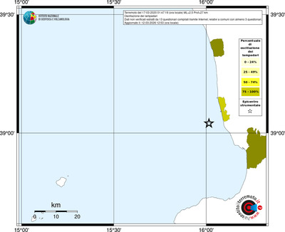 Mappa territorio comunale con almeno 3 questionari