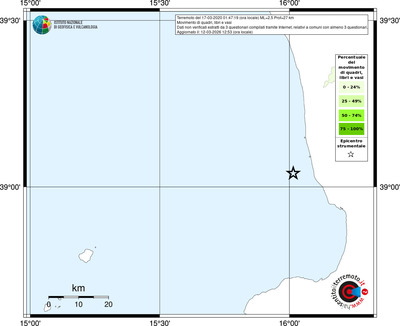 Mappa territorio comunale con almeno 3 questionari