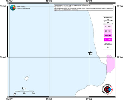 Mappa territorio comunale con almeno 3 questionari