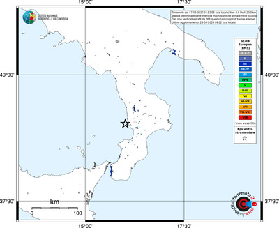 Mappa EMS - territori delle località