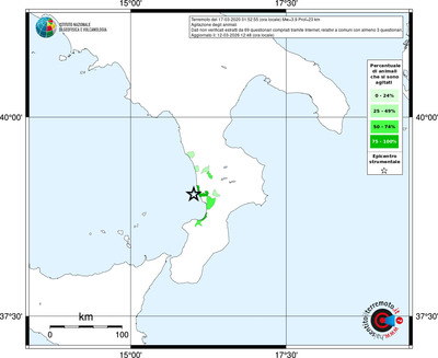 Mappa territorio comunale con almeno 3 questionari