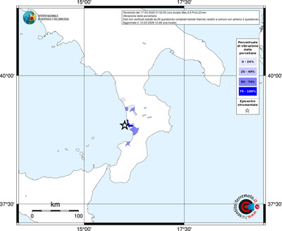 Mappa territorio comunale con almeno 3 questionari