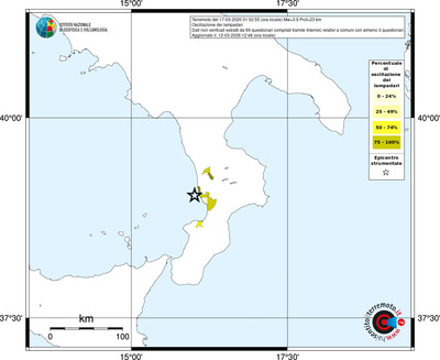 Mappa territorio comunale con almeno 3 questionari