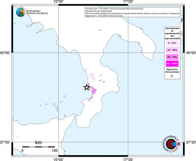 Mappa territorio comunale con almeno 3 questionari