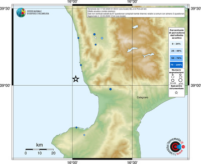 Mappa comuni con almeno 3 questionari