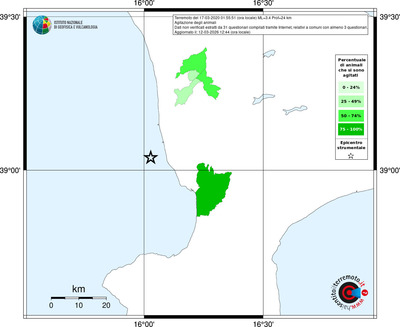 Mappa territorio comunale con almeno 3 questionari