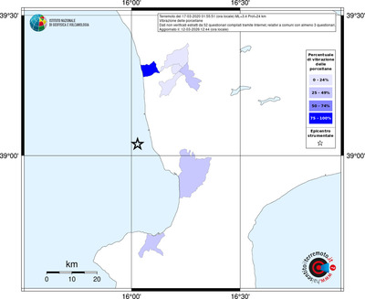 Mappa territorio comunale con almeno 3 questionari