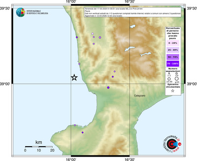 Mappa comuni con almeno 3 questionari